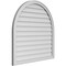 Ekena Millwork Round Top Surface Mount PVC Gable Vent w/ 2"W x 1-1/2"P Brickmould Frame, 38"W x 38"H GVPRT38X3802SN - alternate 3